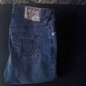 True Religion Women's Dark Blue Skinny Jeans